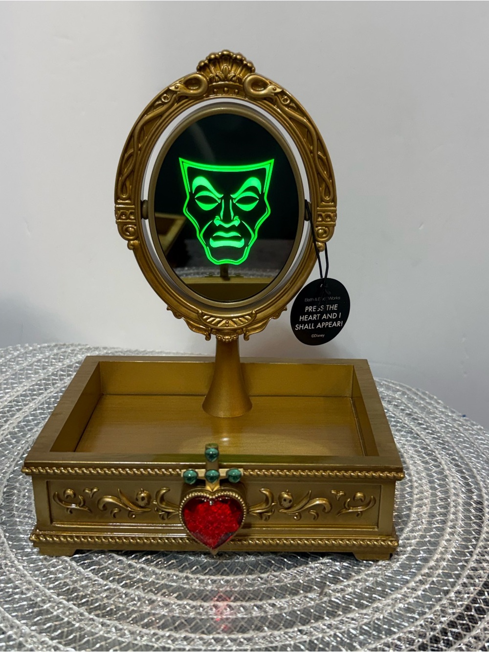BBW Disney Evil Queen Light Up Mirror Tray NWT